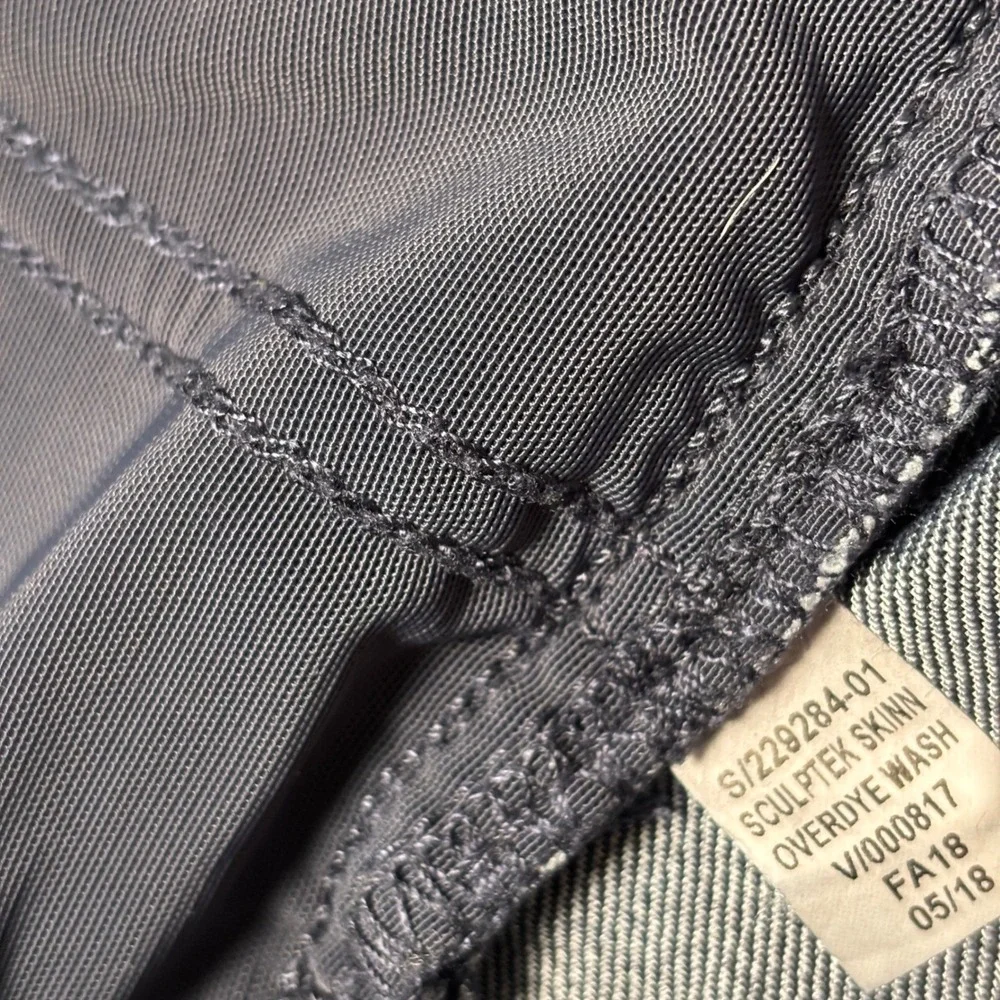 Athleta Sculptek Skinny Jeans‎ Women's Size 6 Dark Indigo Stretch Denim